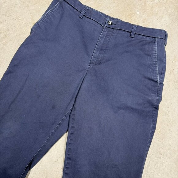 Croft & Barrow Classic Fit Cinos Easy Care Pants Cotton Stretch Pants Blue 36x31 - Picture 3 of 10
